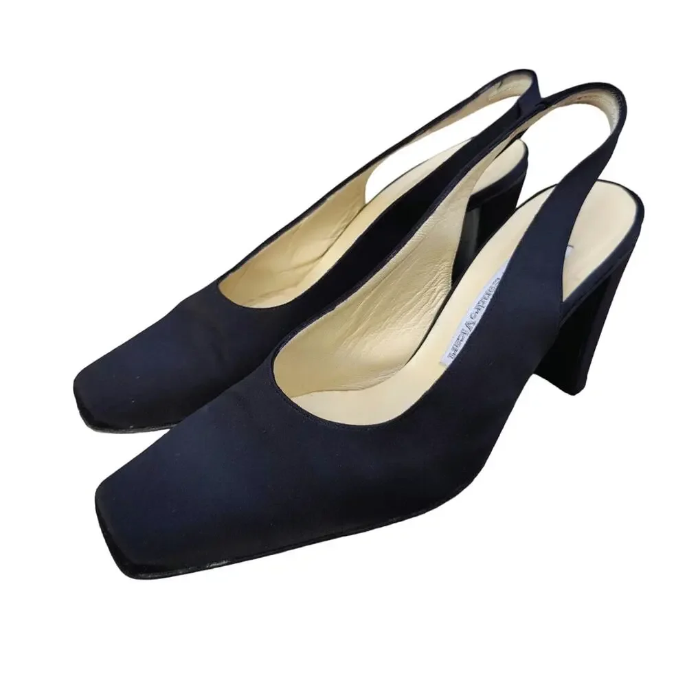 Black Vintage square Slingback pumps sz 8 by Dolce Vita